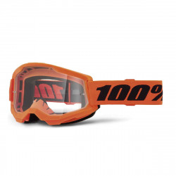 Masque 100% - Strata 2 - Neon Orange - Clear Lens