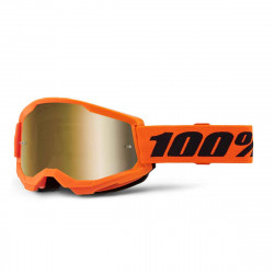 Masque 100% - Strata 2 - Neon Orange - Mirror Gold