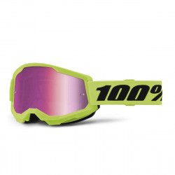 Masque 100% - Strata 2 - Neon Yellow - Mirror Pink