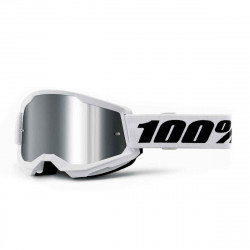 Masque 100% - Strata 2 - White - Mirror Silver
