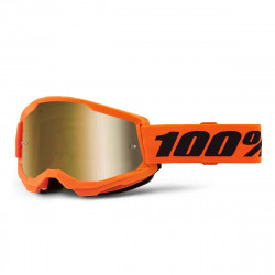 Masque 100% - Strata 2 Youth - Neon Orange - Mirror Gold