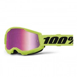 Masque 100% - Strata 2 Youth - Neon Yellow - Mirror Pink
