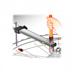 Outil d’alignement ICETOOLZ - Pour patte de dérailleur • E355