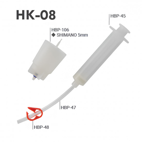 Kit de purge BRAKCO - pour frein Shimano VTT (M5)
