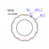 Clé pour boitier de pédalier ICETOOLZ - 12 dents Praxis Works • M030