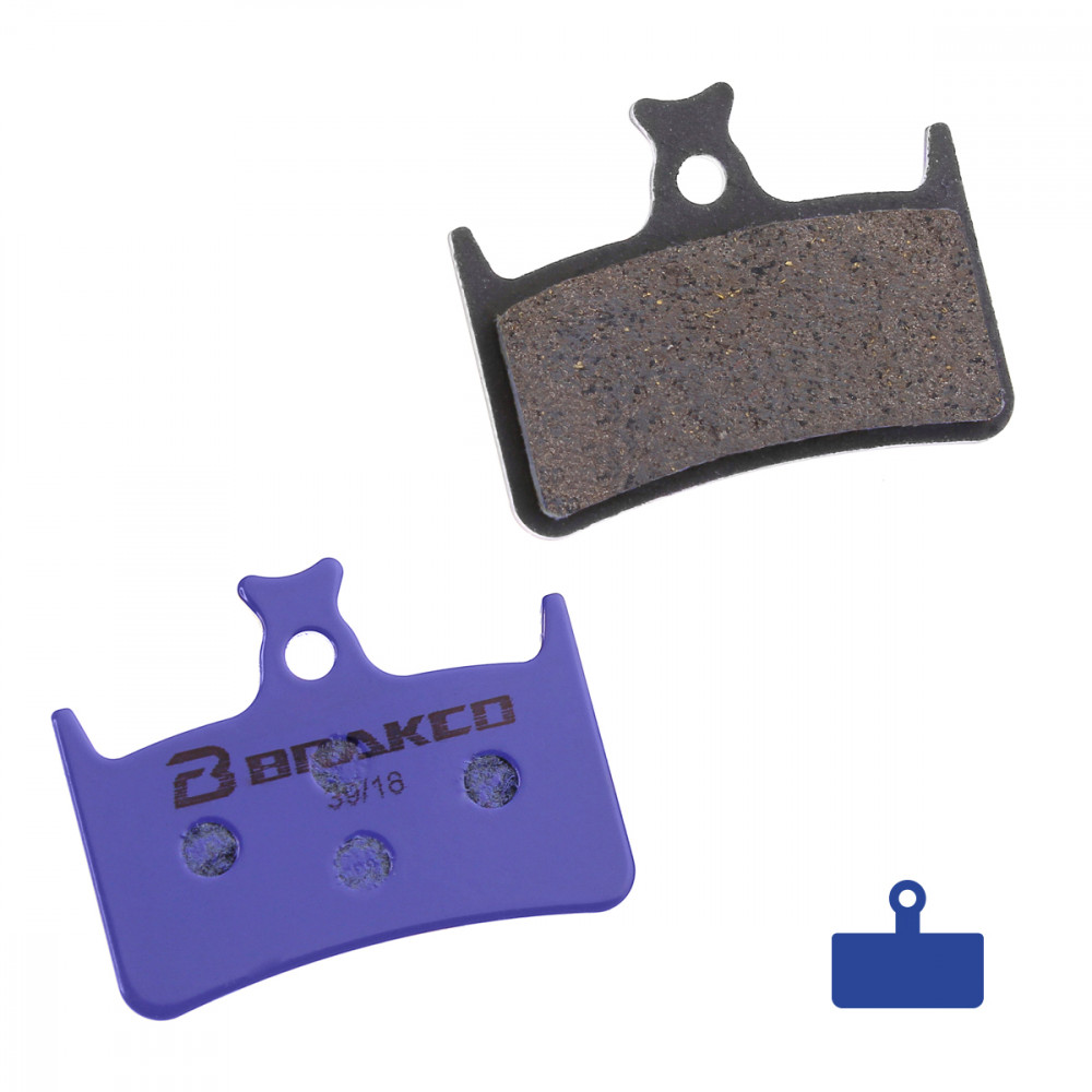 Plaquettes de frein BRAKCO - Pour HOPE E4