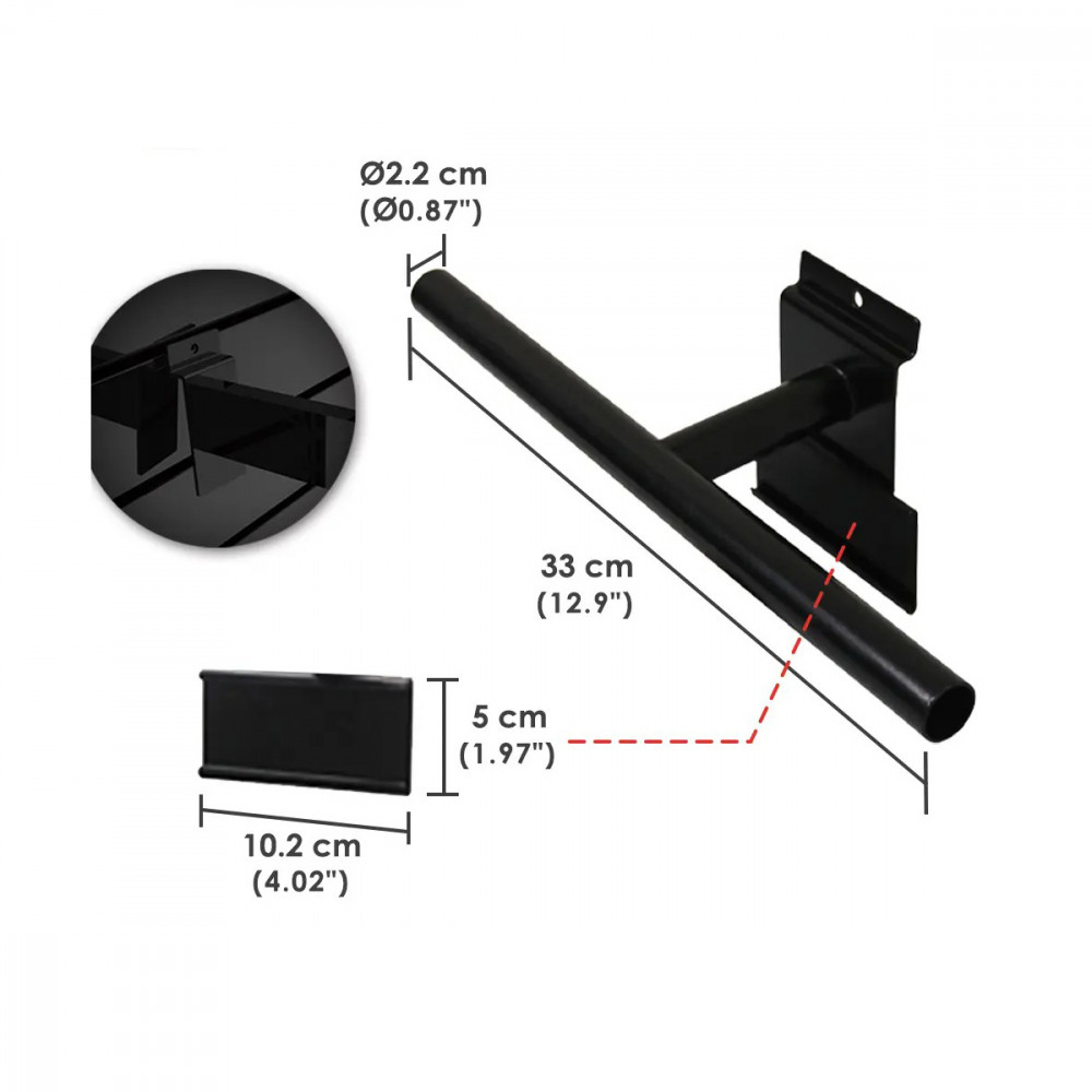 Présentoir SB3 - Pour grips sur slatwall