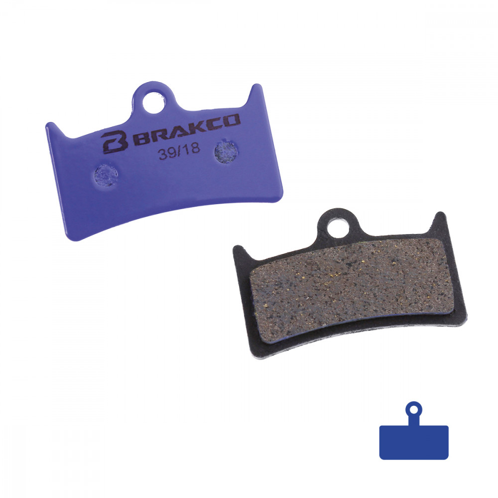 Plaquettes de frein BRAKCO - Pour HOPE M4/V4