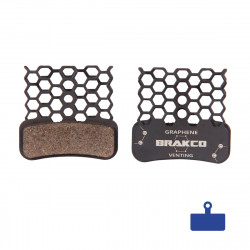 Plaquettes de frein BRAKCO AIRPADS - Pour SHIMANO FLATMOUNT 2 pistons Ultegra - Dura-ace / TEKTRO / TRP