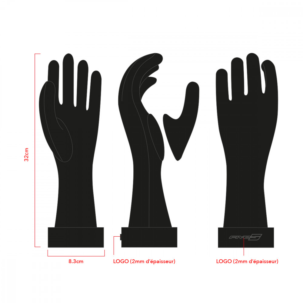 Présentoir FIVE - Main plastique