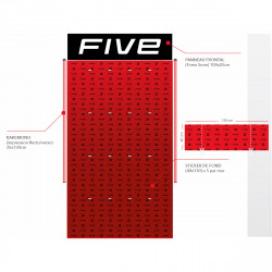 Présentoir FIVE - Kit Wall Evo