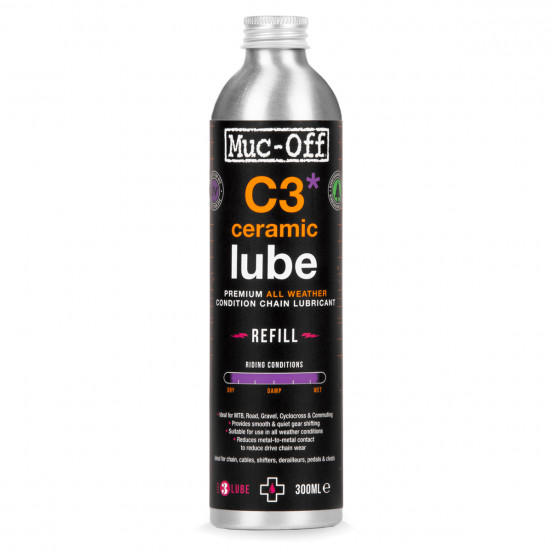Lubrifiant pour chaine MUC-OFF - C3 Ceramic tous temps 300ml