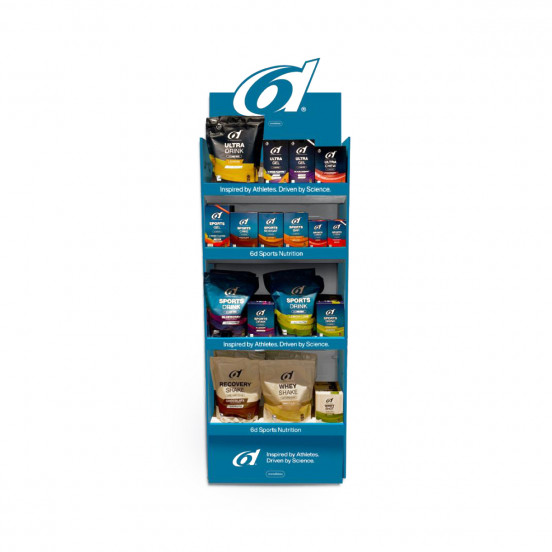 Présentoir comptoir multi produits 6d