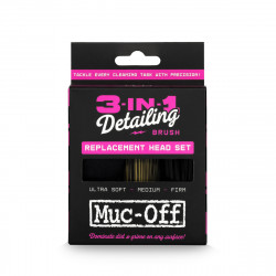 Brosse MUC-OFF - Kit 3 en 1 Detailing Brush - Têtes de rechange