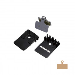 Plaquettes de frein BRAKCO - Ventilées Sintered SHIMANO 2P FLAT MOUNT/105/GRX/ULTEGRA
