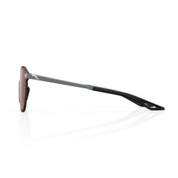 Solaire 100% - Legere Round - Soft Tact Cool Grey / HiPER Crimson Mirror Lens