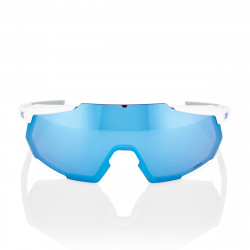 Solaire 100% - Racetrap 3.0 - Matte White / HiPER Blue Multilayer Mirror