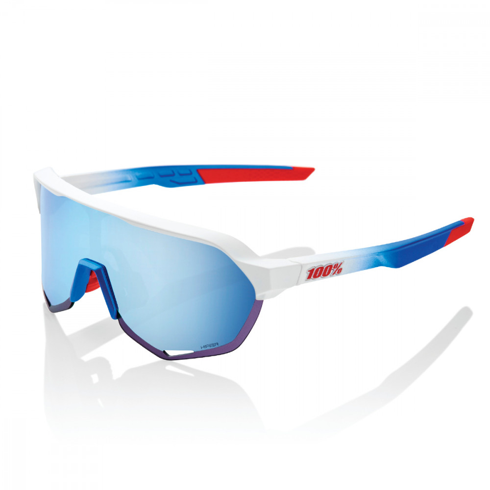 Solaire 100% - S2 - Total Energies Team Matte White/Metallic Blue / HiPER Blue Multilayer