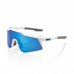 Solaire 100% - Speedcraft XS - Matte White / Blue Multilayer Mirror