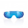Solaire 100% - Speedtrap - Matte White / HiPER Blue Multilayer Mirror