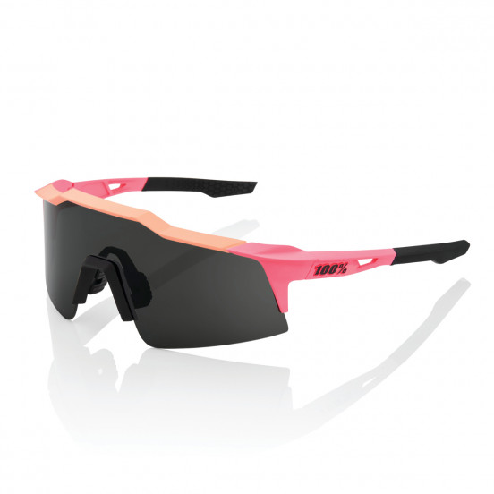 Solaire 100% - Speedcraft SL - Matte Washed Out Neon Pink / Smoke Lens