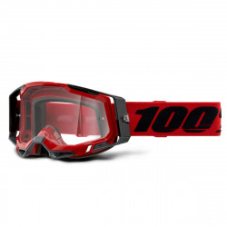 Masque 100% - Racecraft 2 - Red - Clear Lens