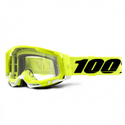 Masque 100% - Racecraft 2 - Yellow - Clear Lens