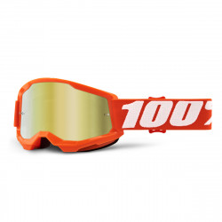 Masque 100% - Strata 2 Youth - Orange - Mirror Gold Lens