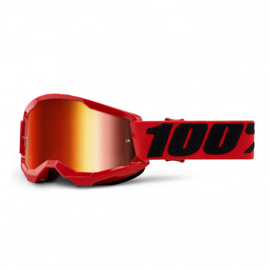 Masque 100% - Strata 2 Youth - Red - Mirror Red Lens