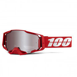 Masque 100% - Armega - Red - HiPER Silver Mirror lens