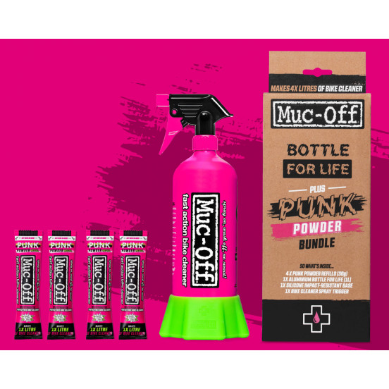 Punk Powder Bike Cleaner (4 sachets) + Bottle for Life Punk Powder Bike Cleaner (4 sachets) + Bottle for Life