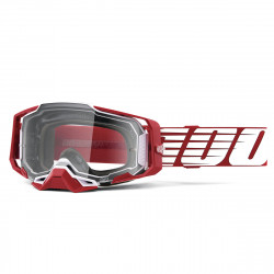Masque 100% - Armega - Oversized Deep Red - Clear Lens