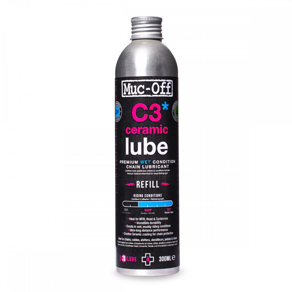 Lubrifiant pour chaines MUC-OFF - C3 Ceramic Wet Lube 300ml