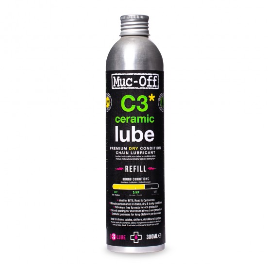 Lubrifiant pour chaines MUC-OFF - C3 Ceramic Dry Lube 300ml
