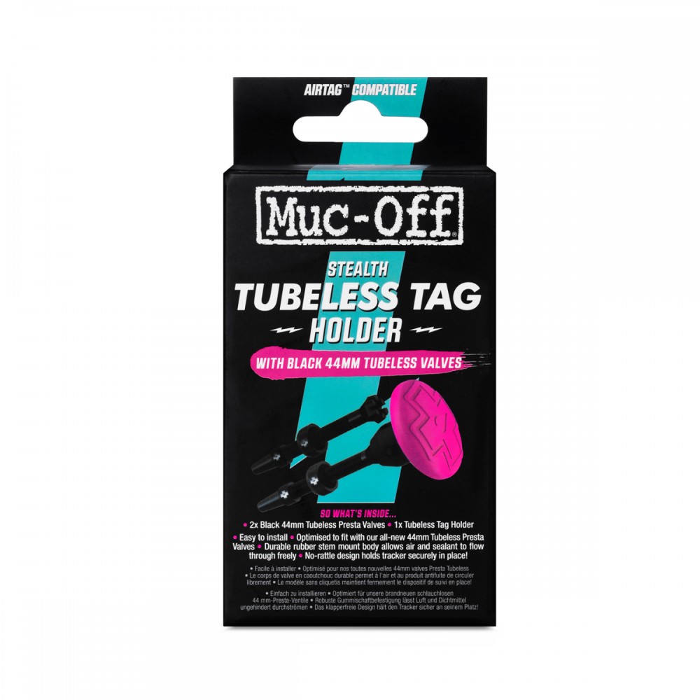 Antivol MUC-OFF - Traqueur Tubeless Secure Tag Mount + valve 44mm