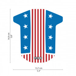 Sticker Garde-boue VTT DYEDBRO - AMERICAN FLAG (SUR COMMANDE)