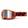 Masque 100% - Accuri 2 - Neon Orange - Mirror Silver Flash